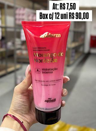 Loção Hidratante corporal Apiderm Morango do Nordeste 190g