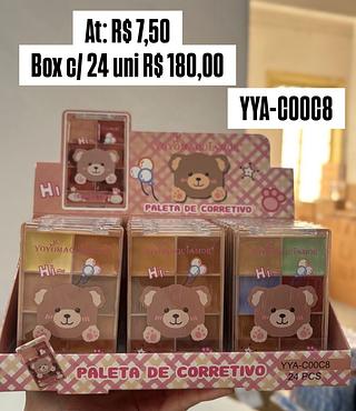 Paleta de corretivo ursinho ( cores sortidos )