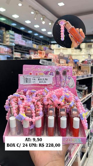 Lip gloss de pulseira (cores sortidas)