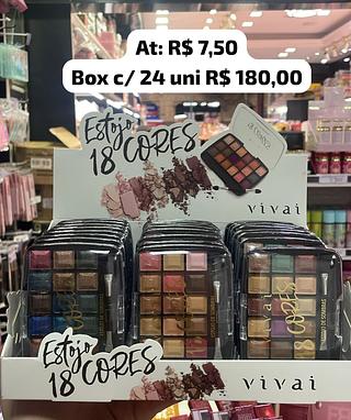 Paleta de Sombras 18 cores