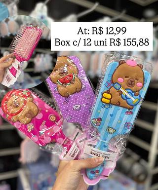 escova de cabelo da capivara