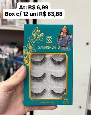 Cílios postiços 3 pares F002 - Sabrina Sato