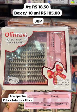 Kit Cílios Tufinho/ Cola/Selante/Pinça *30P*