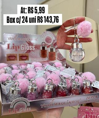 Lip gloss de chaveiro ( cores sortidos )