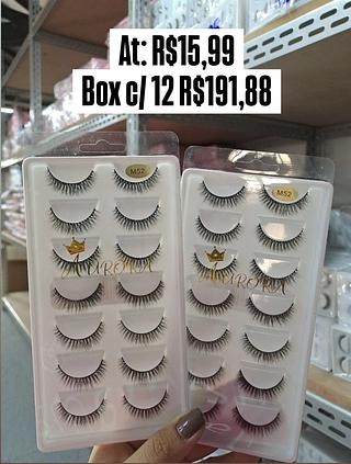 Kit com 7 Cílios Aurora m52
