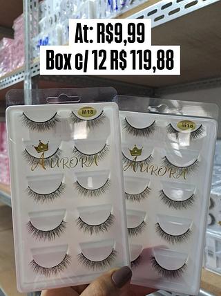 Kit com 5 Cílios Aurora m18