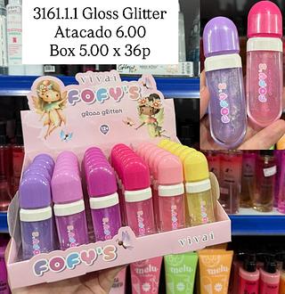 Gloss Glitter Fofy’s Vivai - cores sortidos