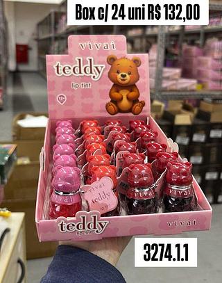 Lip Tint ursinho teddy - Vivai - cores sortidos