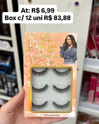 Cílios postiços 3 pares F014 - Sabrina Sato